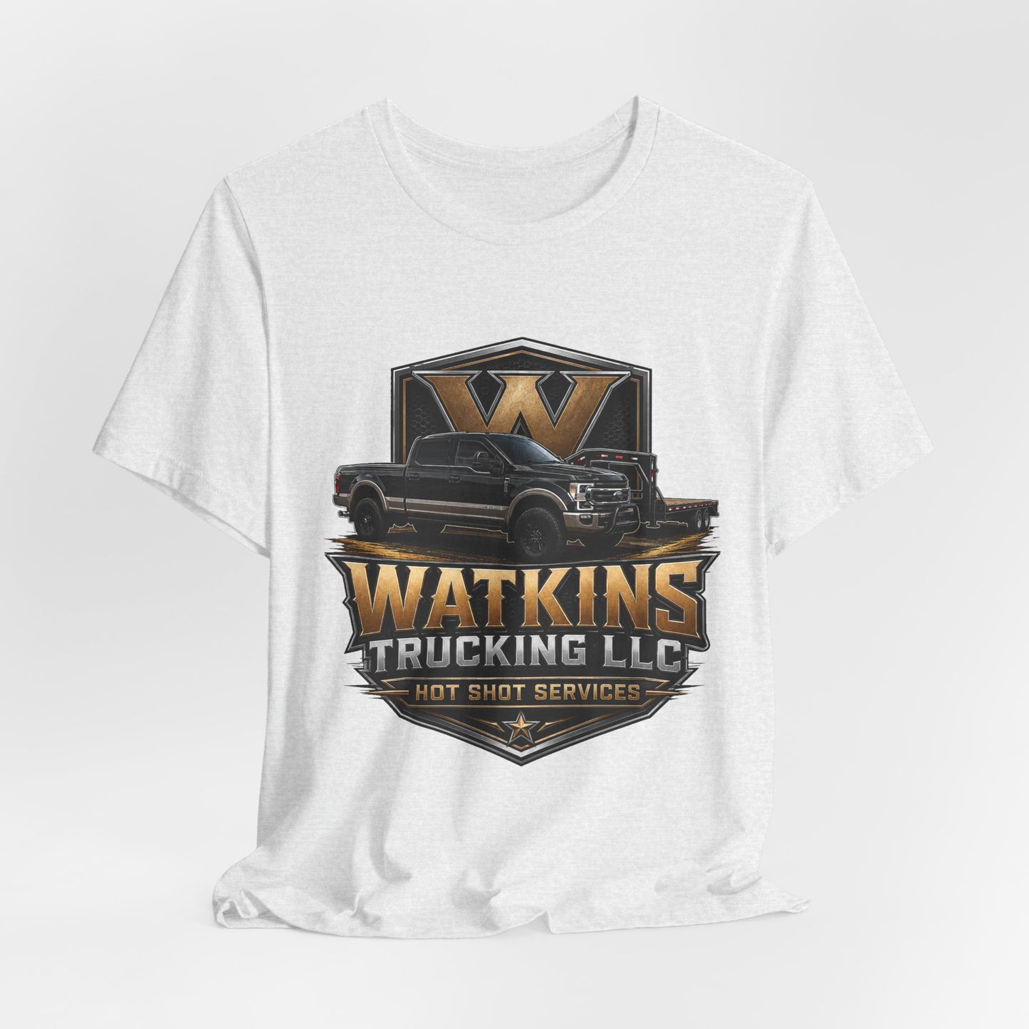 Watkins Trucking LLC Logo T‑Shirt — Gabriel Watkins Contact Graphic Tee
