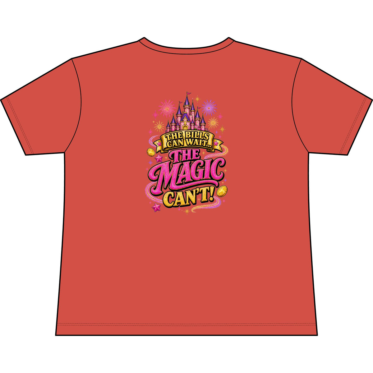 Disney Vacation Tee — "The Magic Can't" V‑Neck