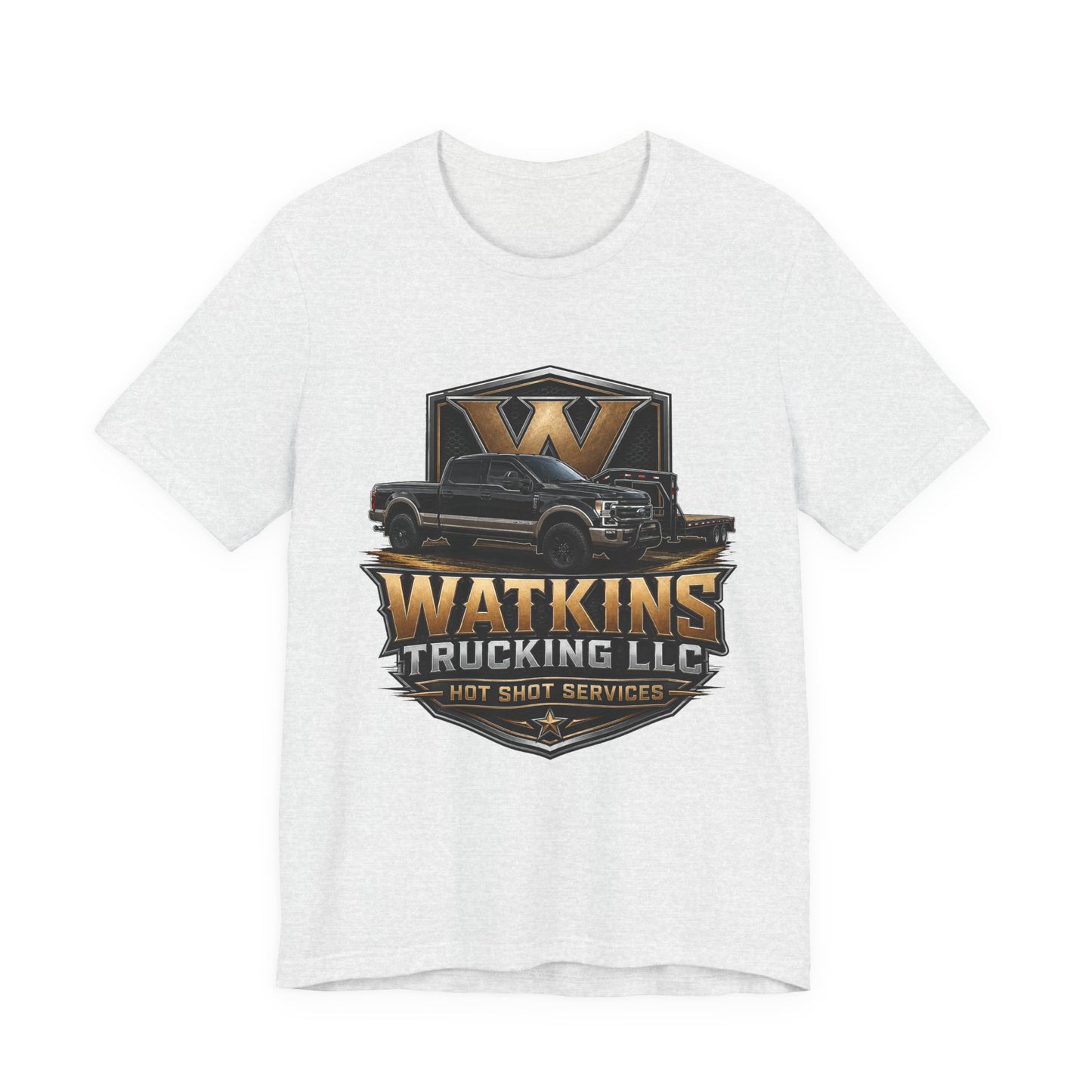Watkins Trucking LLC Logo T‑Shirt — Gabriel Watkins Contact Graphic Tee