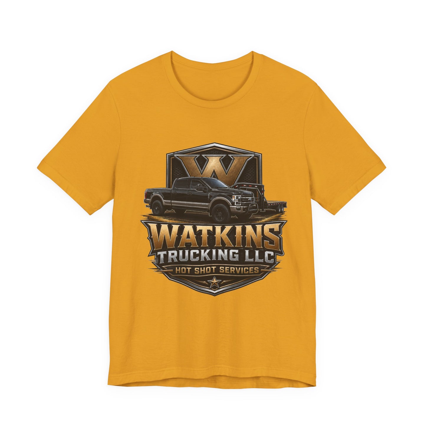 Watkins Trucking LLC Logo T‑Shirt — Gabriel Watkins Contact Graphic Tee