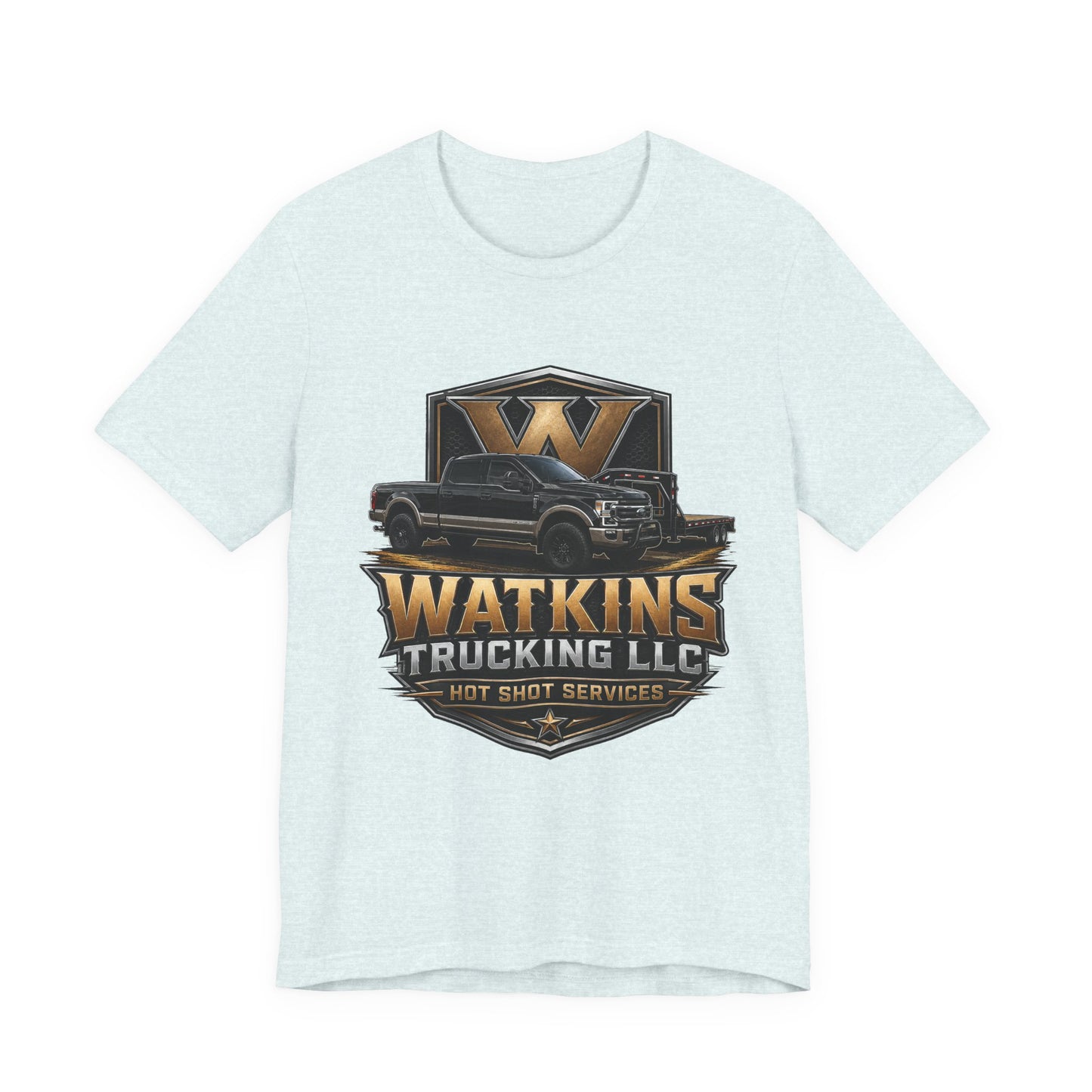 Watkins Trucking LLC Logo T‑Shirt — Gabriel Watkins Contact Graphic Tee
