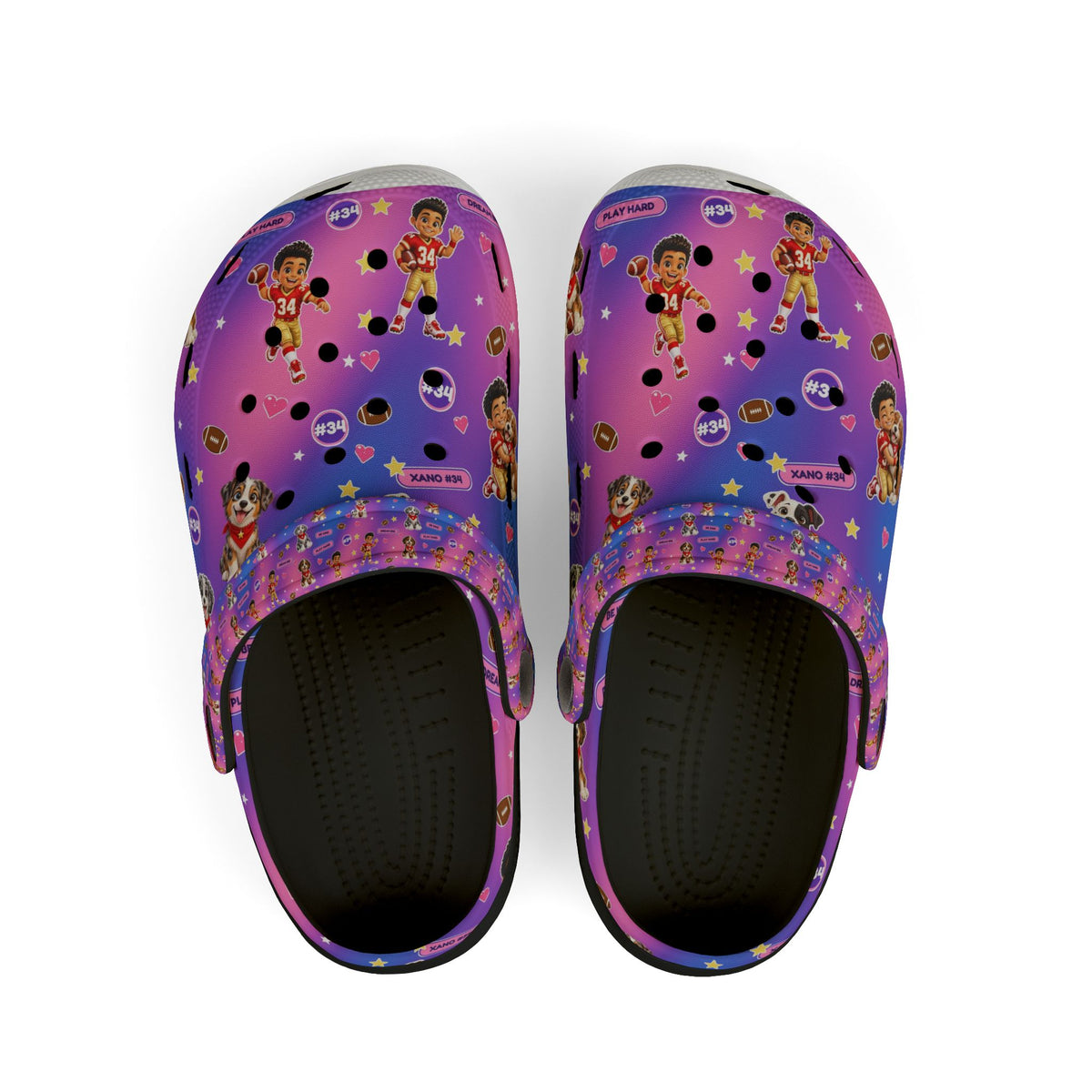 Kids' Purple Puppy Adventure EVA Foam Clogs