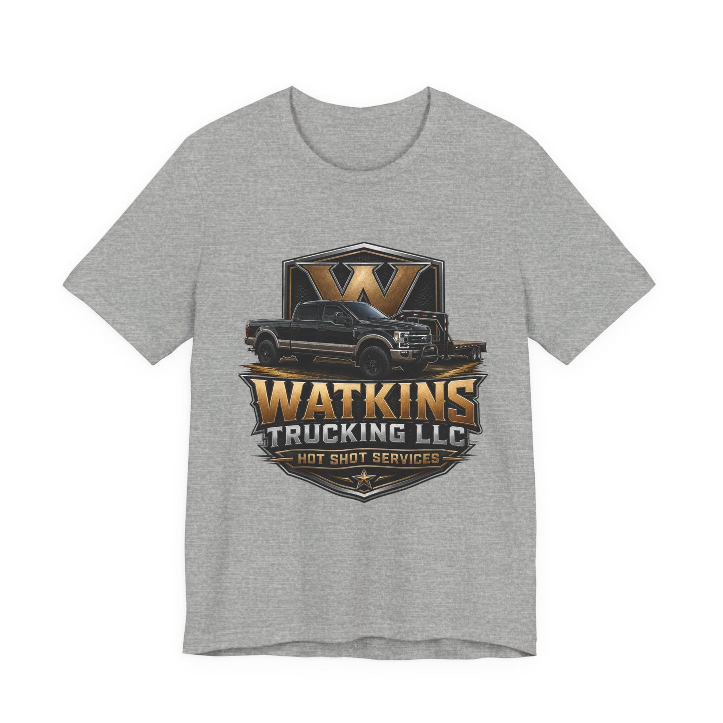 Watkins Trucking LLC Logo T‑Shirt — Gabriel Watkins Contact Graphic Tee