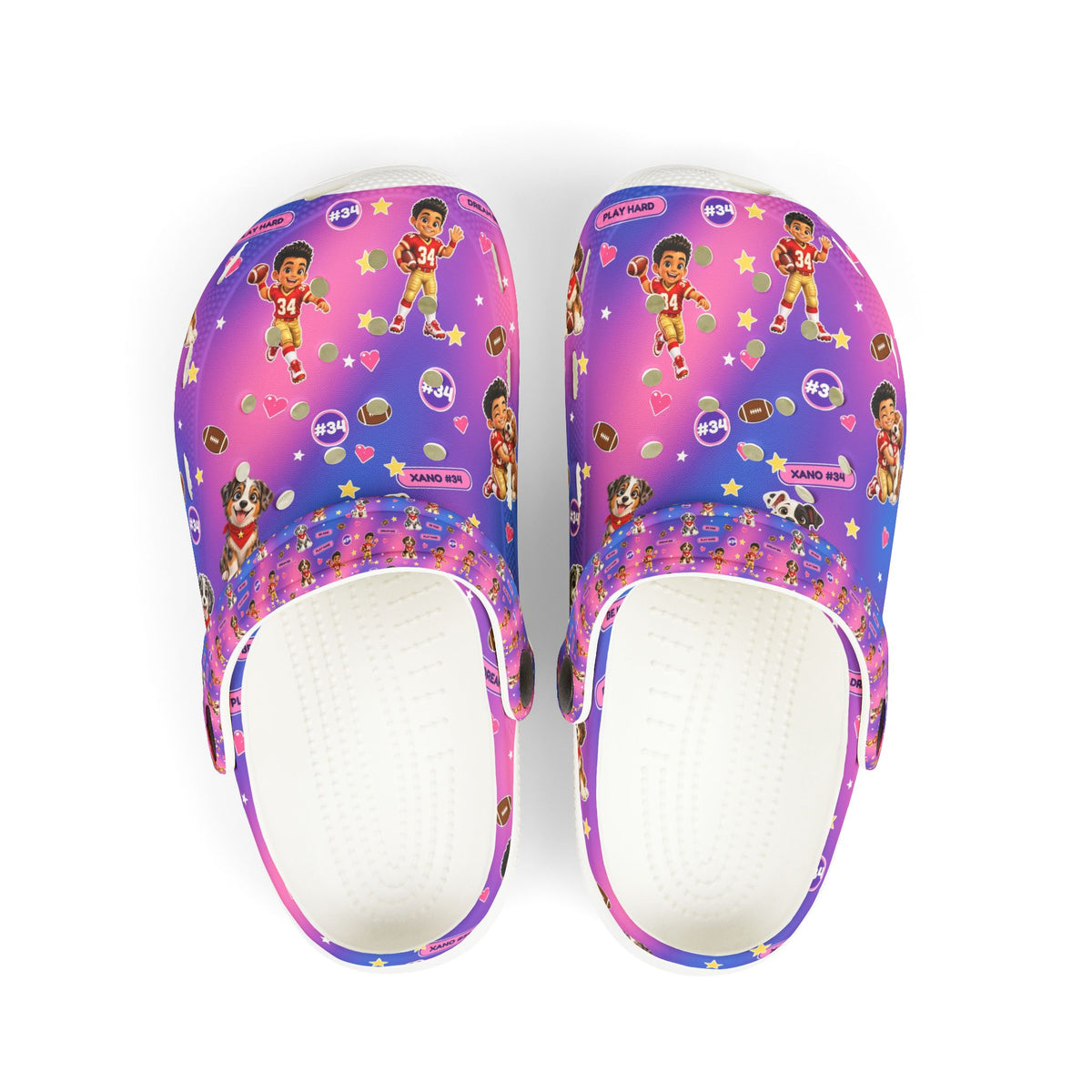 Kids' Purple Puppy Adventure EVA Foam Clogs
