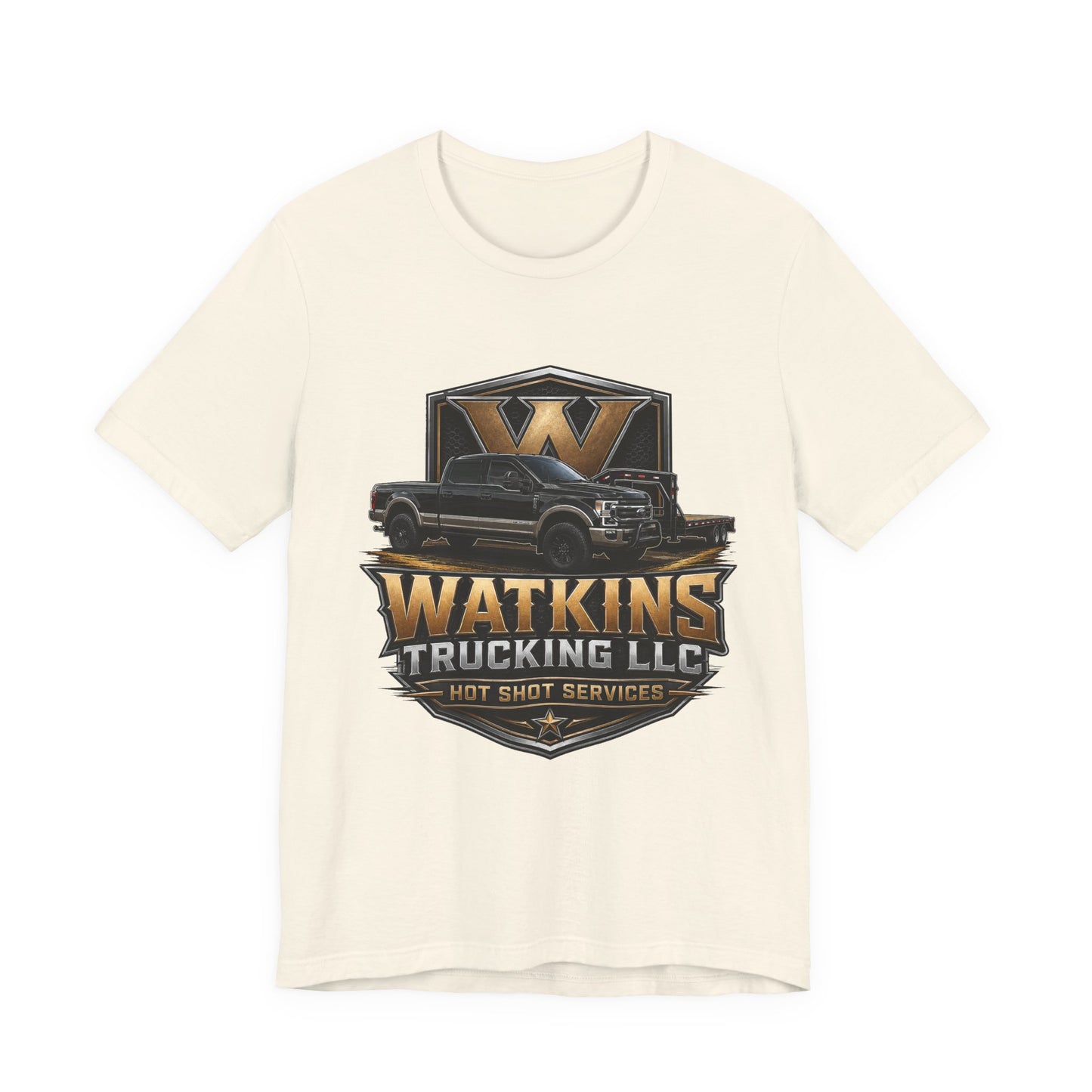 Watkins Trucking LLC Logo T‑Shirt — Gabriel Watkins Contact Graphic Tee