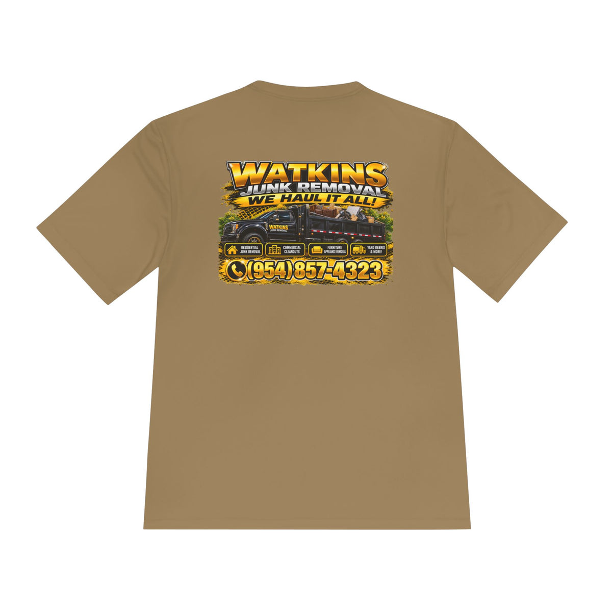 Custom Moisture-Wicking Tee — Personalized Work Shirt