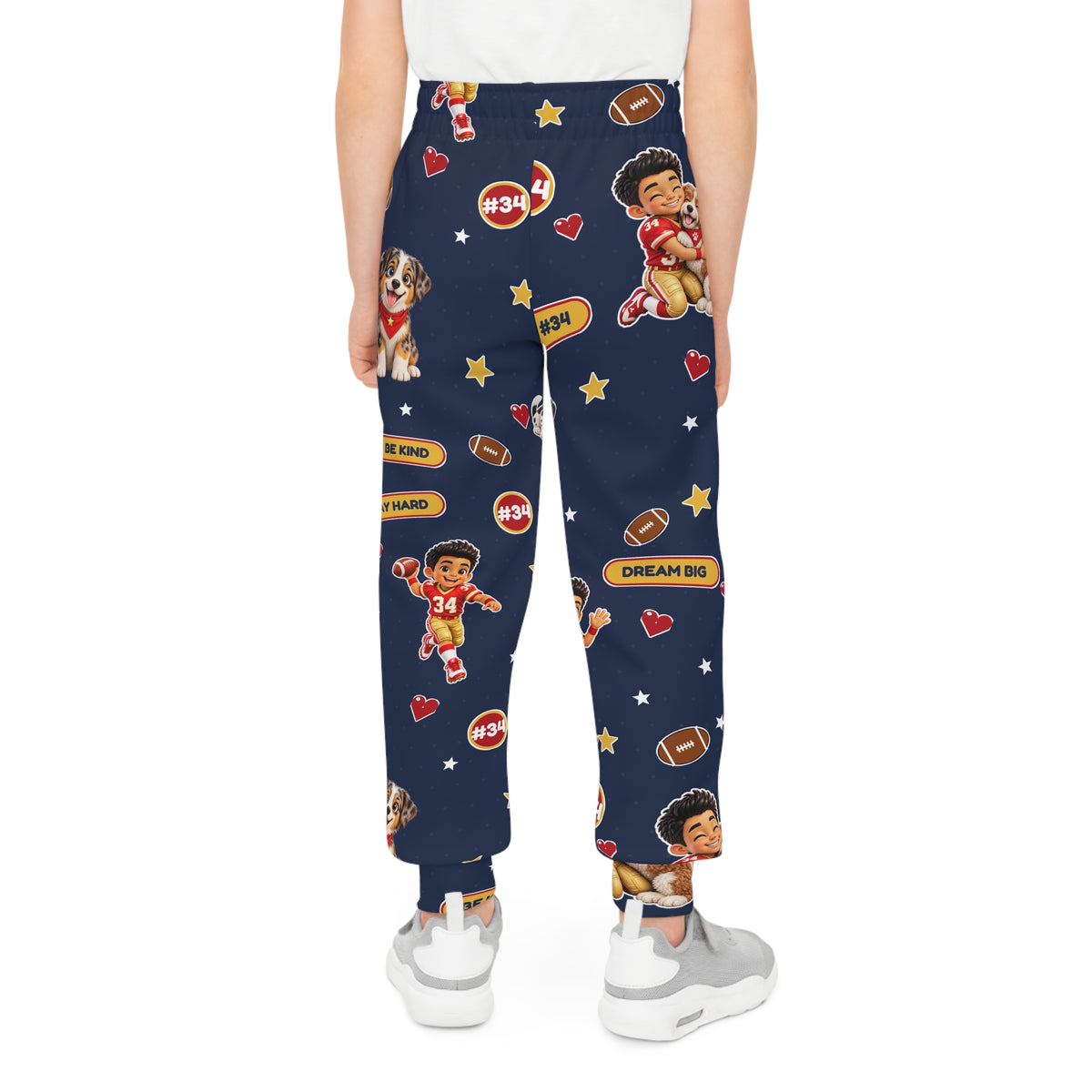 Kids' Navy 'Dream Big' Football & Puppy Joggers
