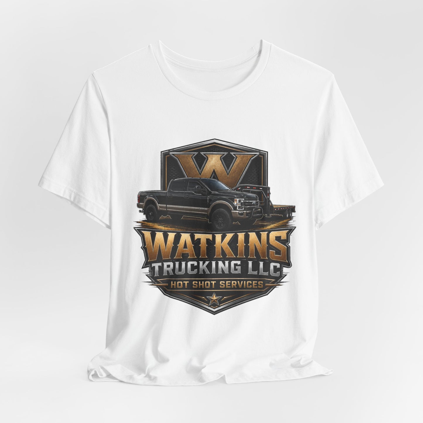 Watkins Trucking LLC Logo T‑Shirt — Gabriel Watkins Contact Graphic Tee