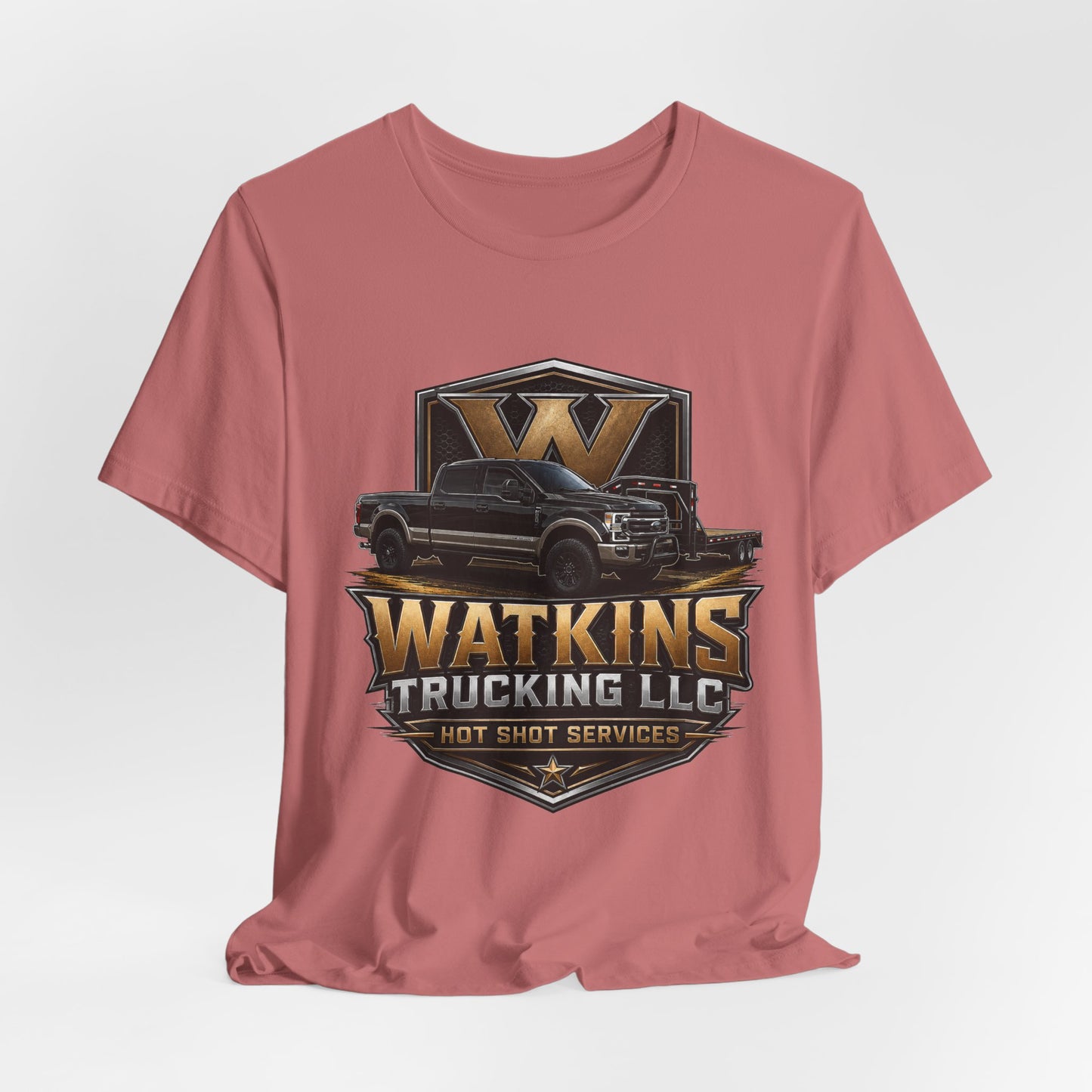 Watkins Trucking LLC Logo T‑Shirt — Gabriel Watkins Contact Graphic Tee