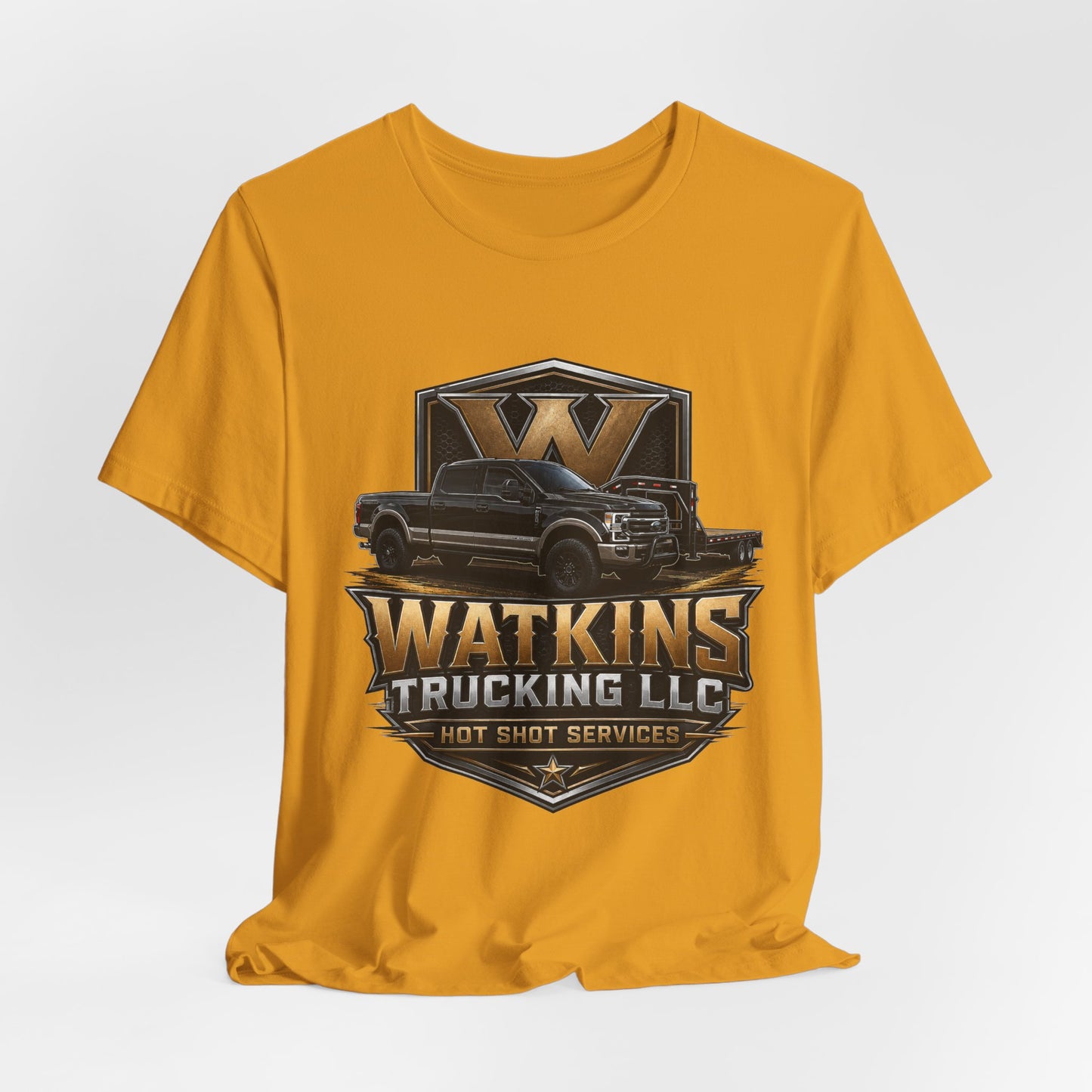Watkins Trucking LLC Logo T‑Shirt — Gabriel Watkins Contact Graphic Tee