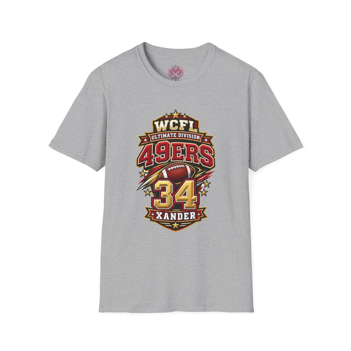 Custom Team Shirt -49ers WCFL Football Tee — Ultimate Division  Jersey Shirt