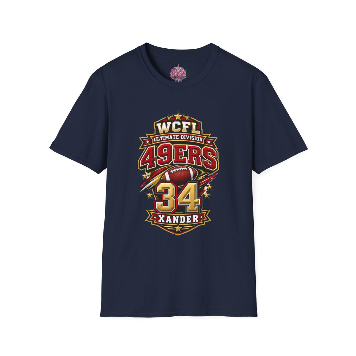 Custom Team Shirt -49ers WCFL Football Tee — Ultimate Division  Jersey Shirt