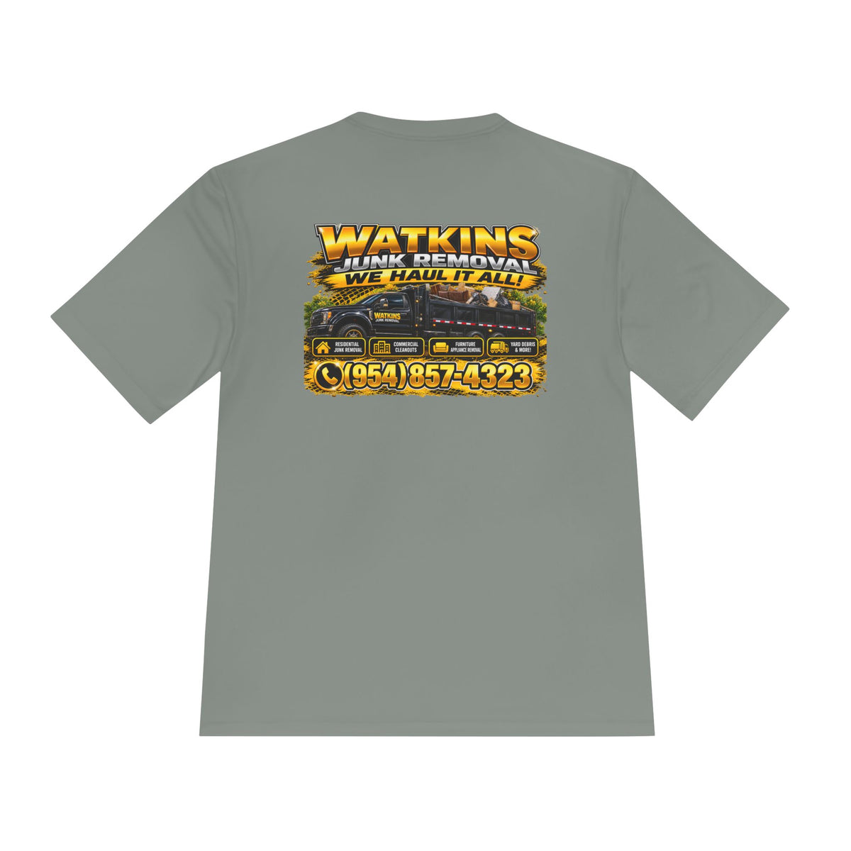 Custom Moisture-Wicking Tee — Personalized Work Shirt