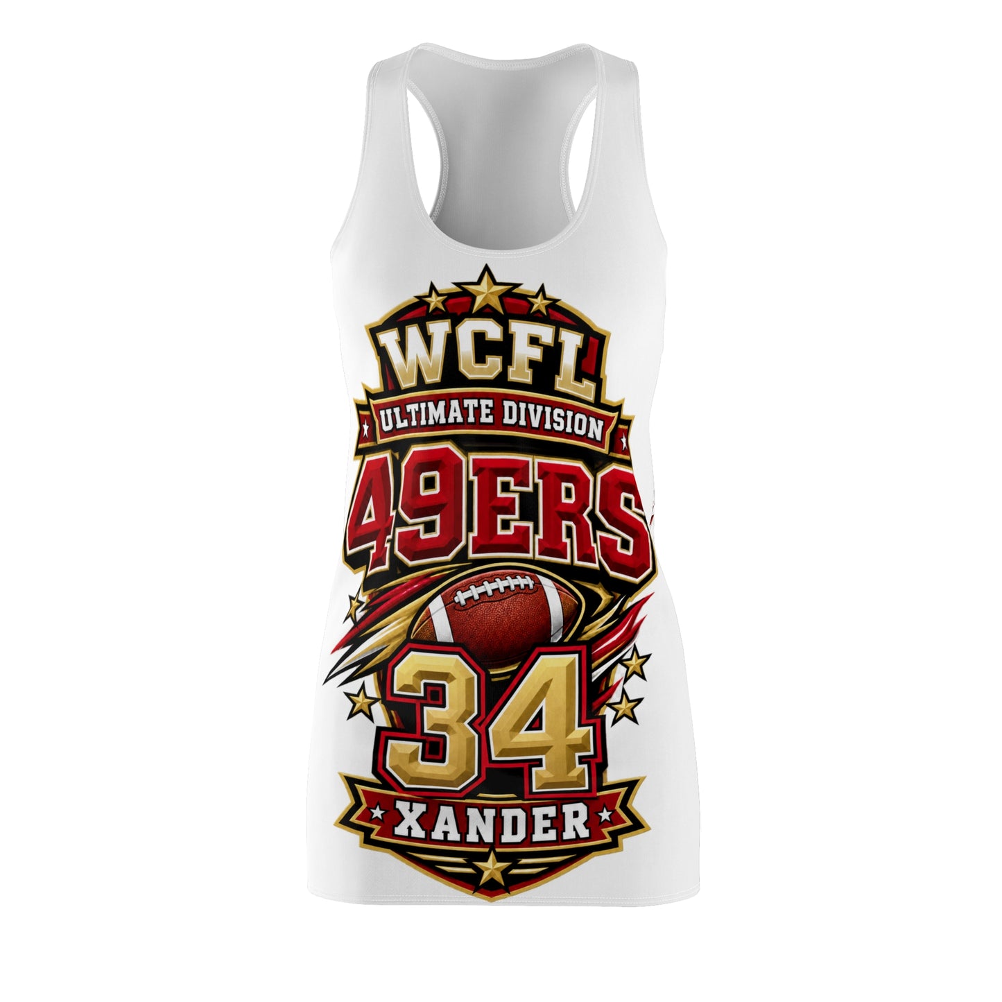 Women's Cut & Sew Racerback Dress (AOP)
