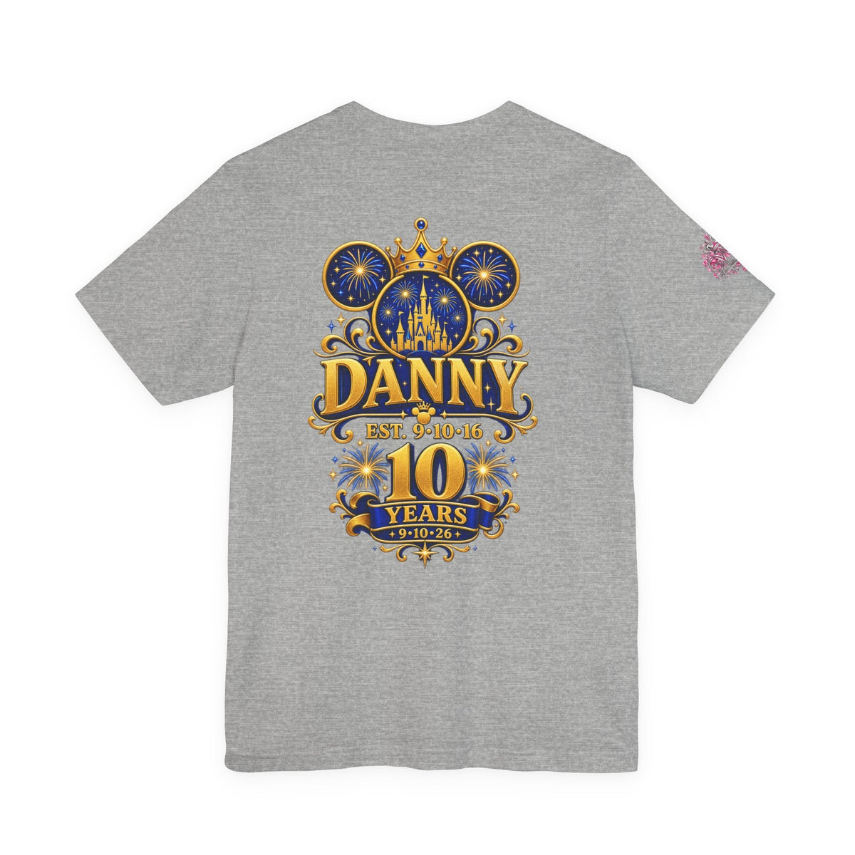 Anniversary Custom T-Shirt — "10 Years Still Her King" Personalized Castle Design - Getmgirlzworld Shop