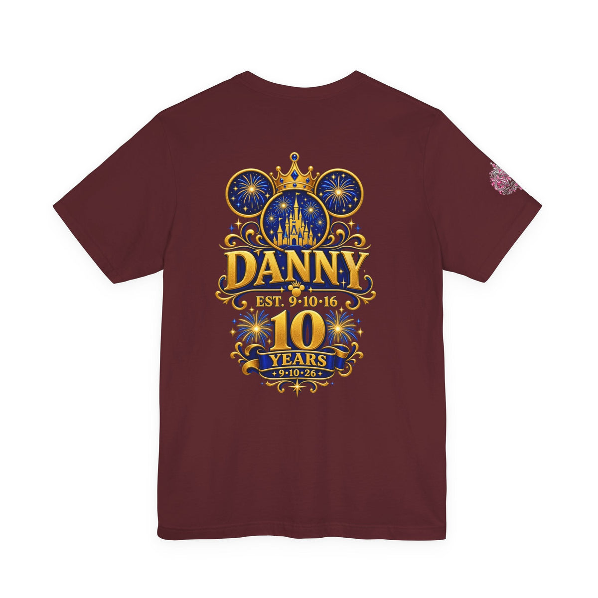 Anniversary Custom T-Shirt — "10 Years Still Her King" Personalized Castle Design - Getmgirlzworld Shop