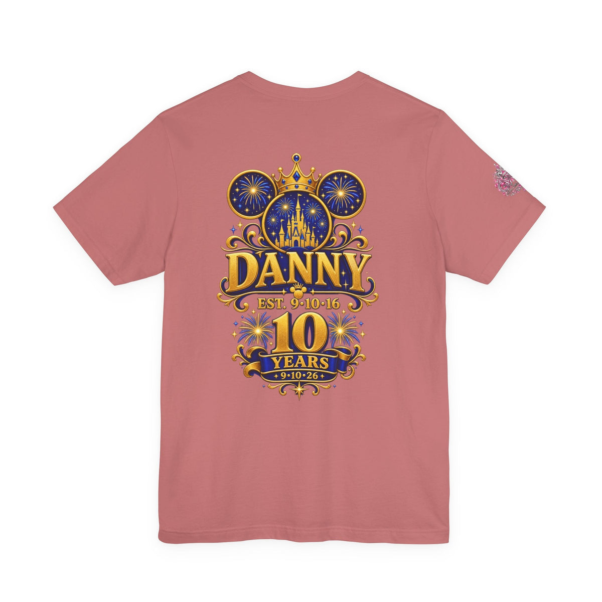 Anniversary Custom T-Shirt — "10 Years Still Her King" Personalized Castle Design - Getmgirlzworld Shop