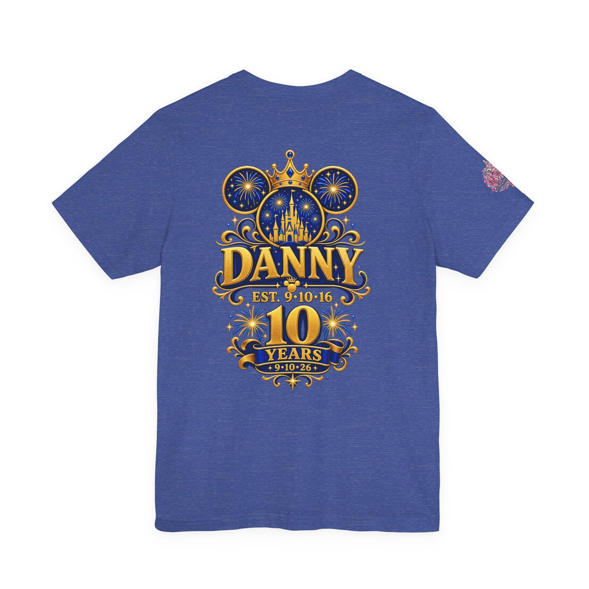 Anniversary Custom T-Shirt — "10 Years Still Her King" Personalized Castle Design - Getmgirlzworld Shop