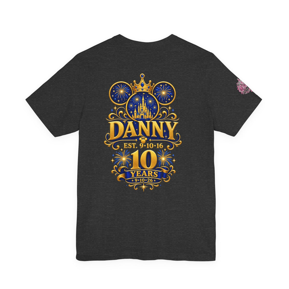 Anniversary Custom T-Shirt — "10 Years Still Her King" Personalized Castle Design - Getmgirlzworld Shop