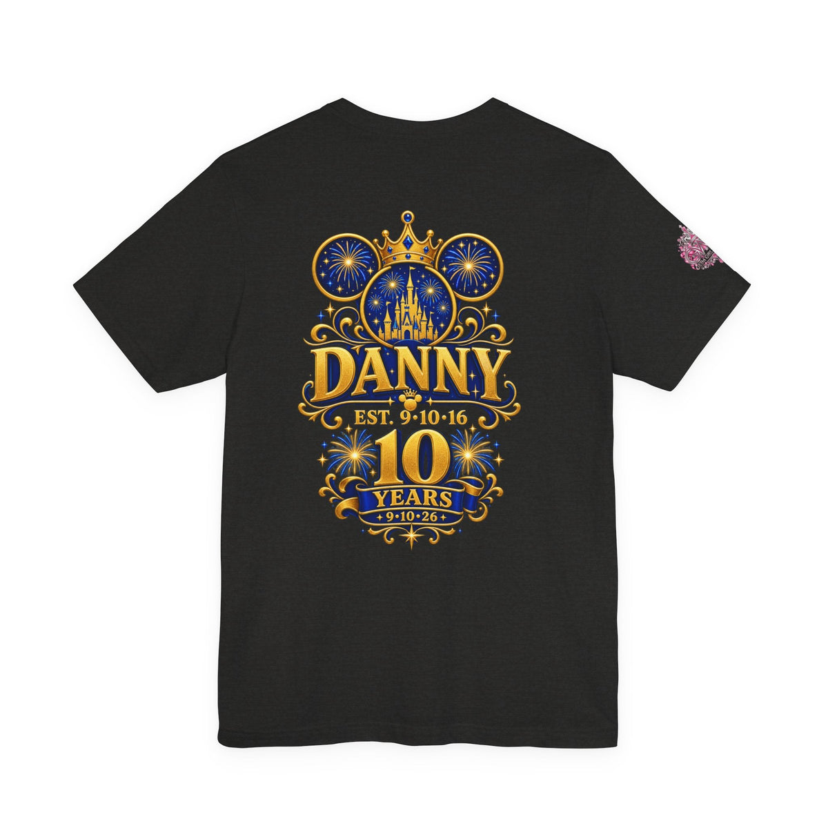 Anniversary Custom T-Shirt — "10 Years Still Her King" Personalized Castle Design - Getmgirlzworld Shop