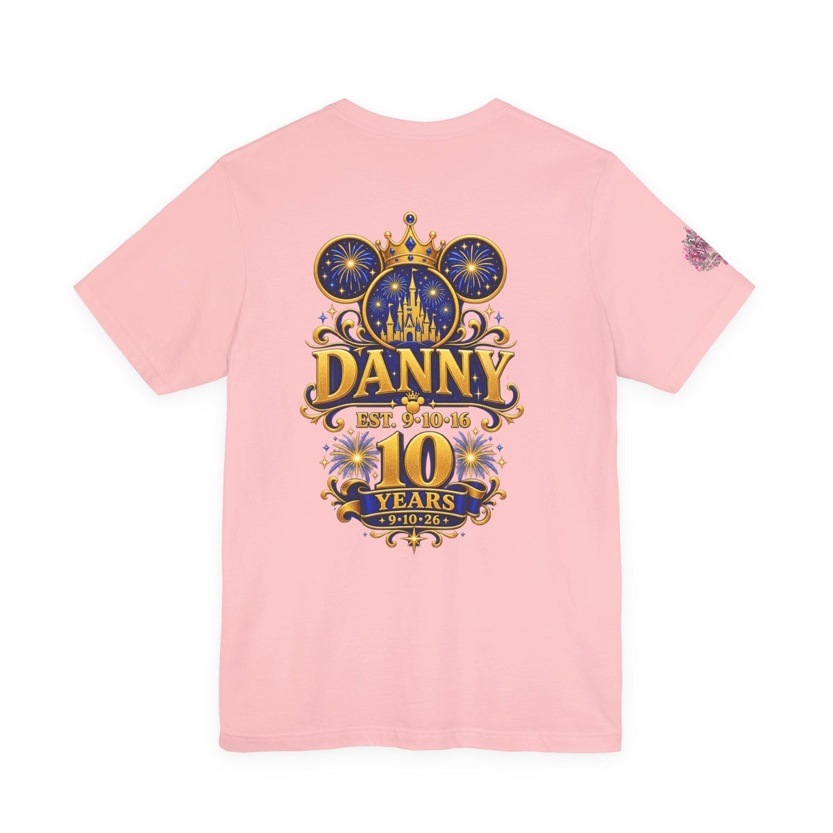 Anniversary Custom T-Shirt — "10 Years Still Her King" Personalized Castle Design - Getmgirlzworld Shop