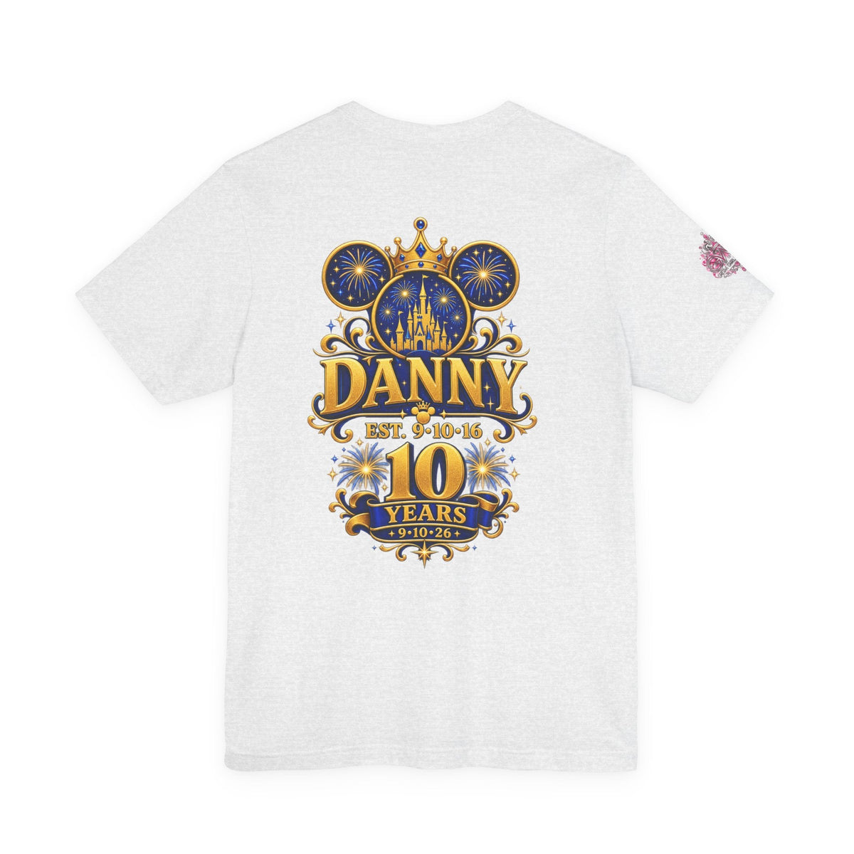 Anniversary Custom T-Shirt — "10 Years Still Her King" Personalized Castle Design - Getmgirlzworld Shop