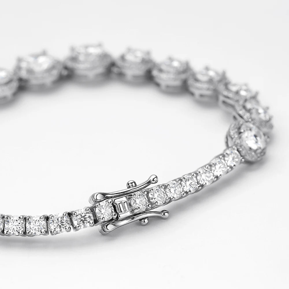 D Color All Moissanite Bracelet For Women S925 Silver Diamond - Getmgirlzworld Shop