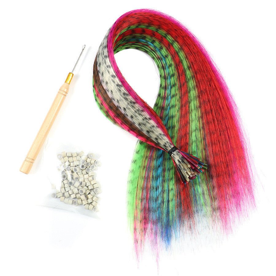 Feather Hair Extensions Color 10 - 60 Set Multicolor - Getmgirlzworld Shop