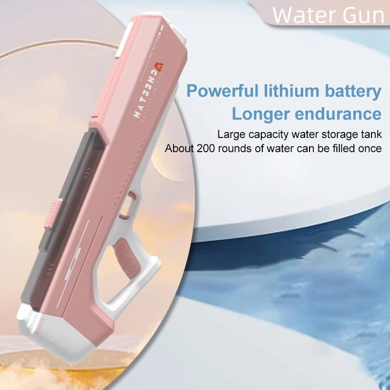 Fully Electric Water Gun Toy Swimming Pool Play Water Adult Toys Outdoor Games High Pressure Water Gun Toys For Kid Summer Toy - Getmgirlzworld Shop