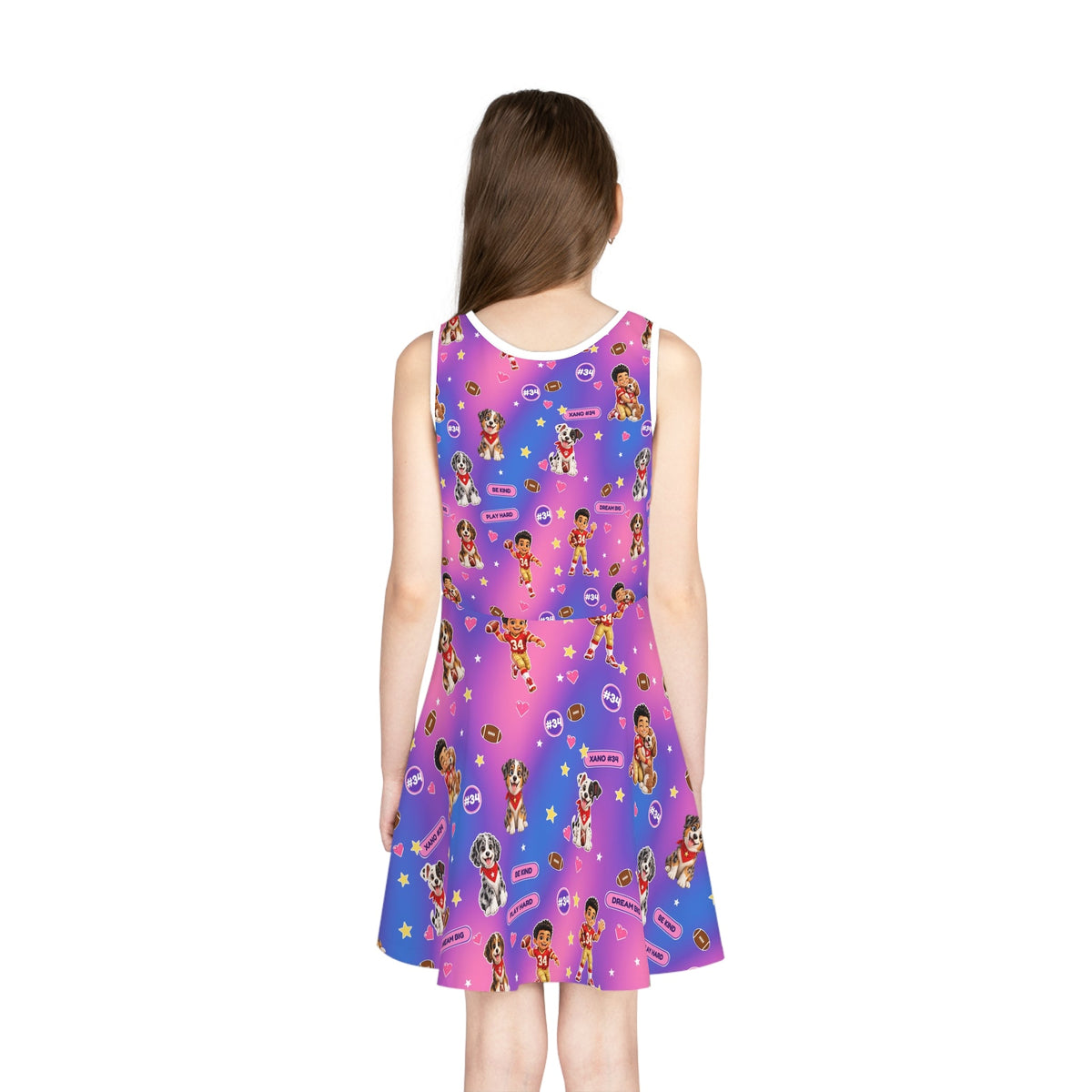 Girls' Sleeveless Sundress – Xano #34 Puppy Pattern - Getmgirlzworld Shop