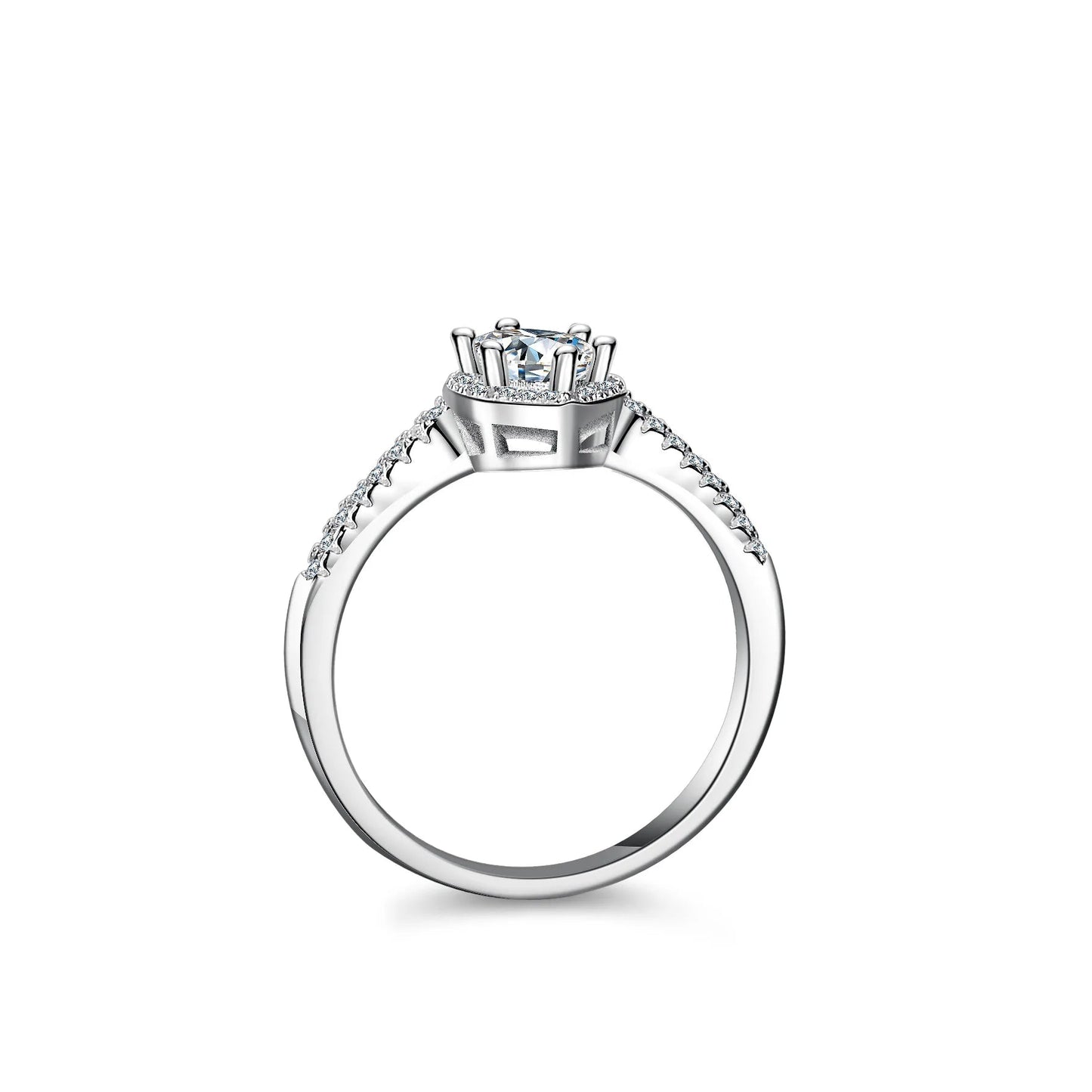 GRA Certified 1CT Horse Cut Moissanite Engagement - Getmgirlzworld Shop