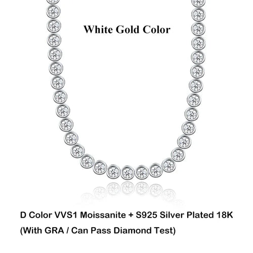 GRA Certified 2/3mm Full Moissanite Tennis Bracelet for Women - Getmgirlzworld Shop