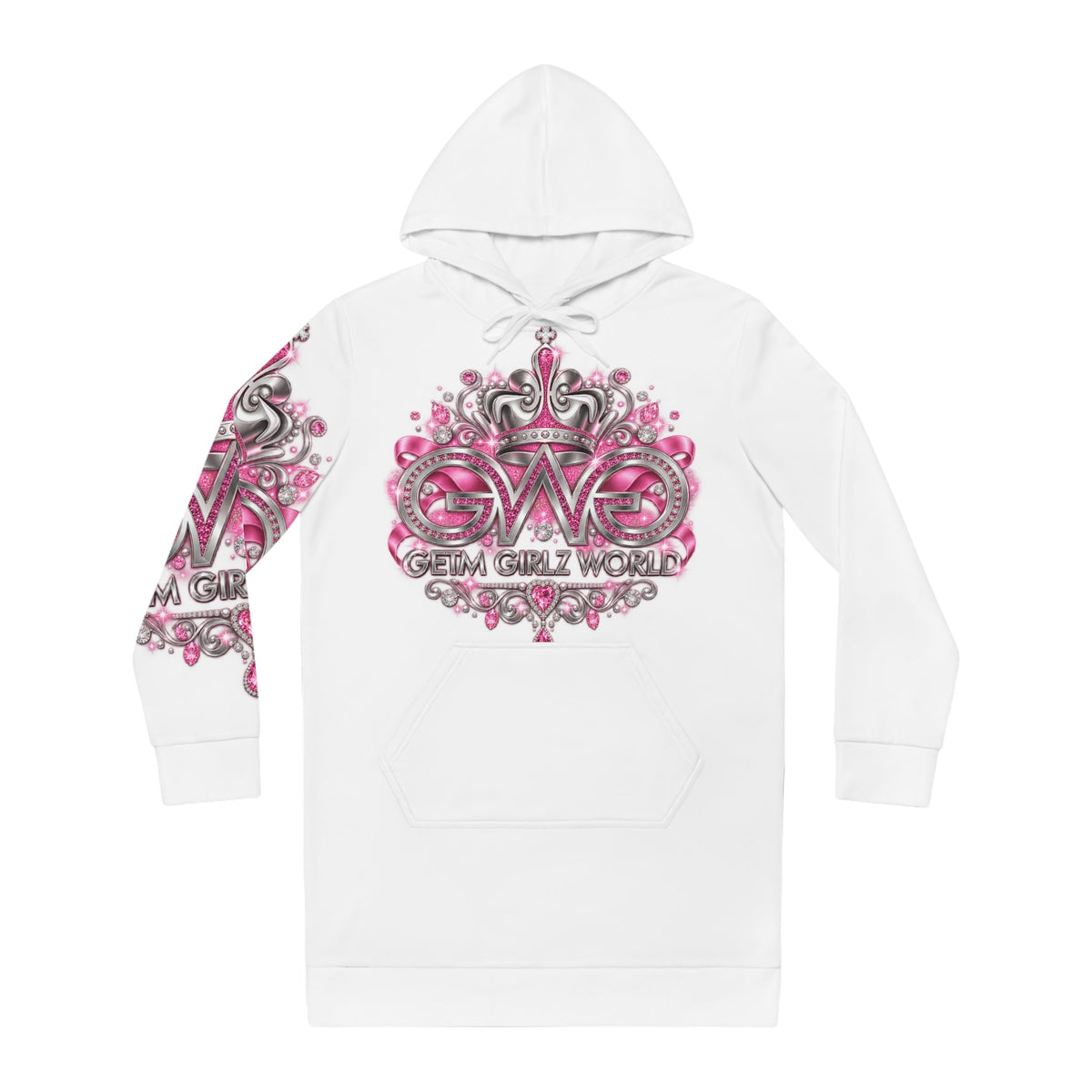 Hoodie Dress — "Inner Child, Grown-Up Princess" Castle Graphic - Getmgirlzworld Shop