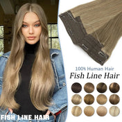 Human Hair Extension Fish Line Crystal Elastic Line Hair Extension