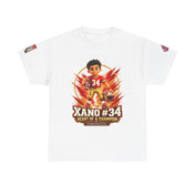 Kid's Football Cartoon  Adult Tee — “Xano #34: Heart of a Champion” Cartoon Jersey