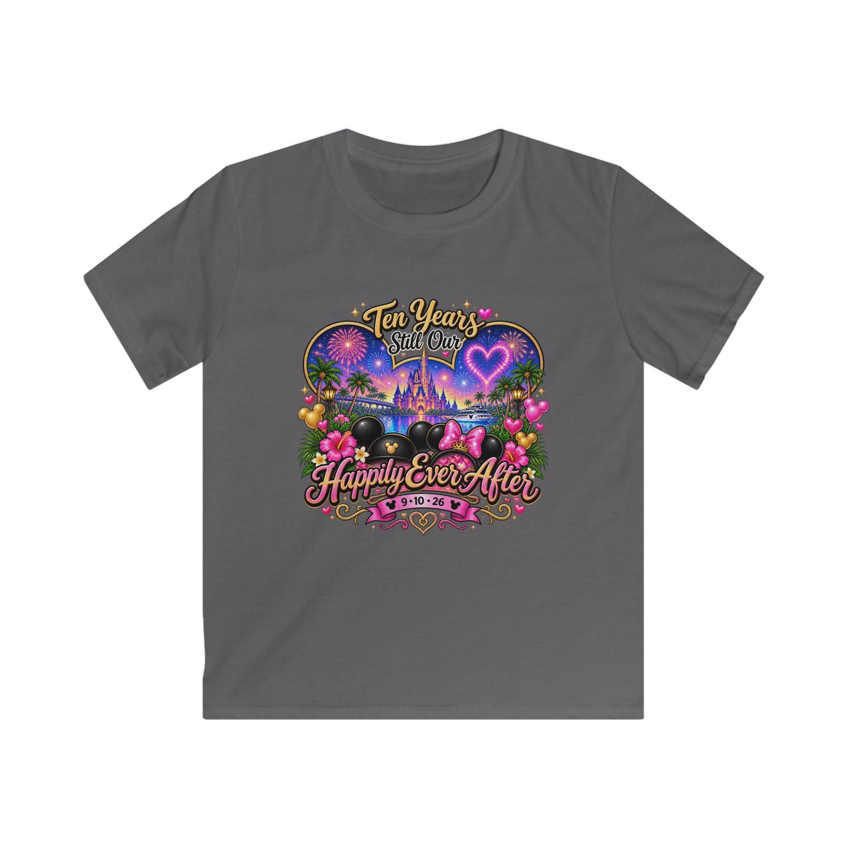 Kids T-Shirt — "Ten Years, Still One" Castle Magic Happily Ever After Tee - Getmgirlzworld Shop