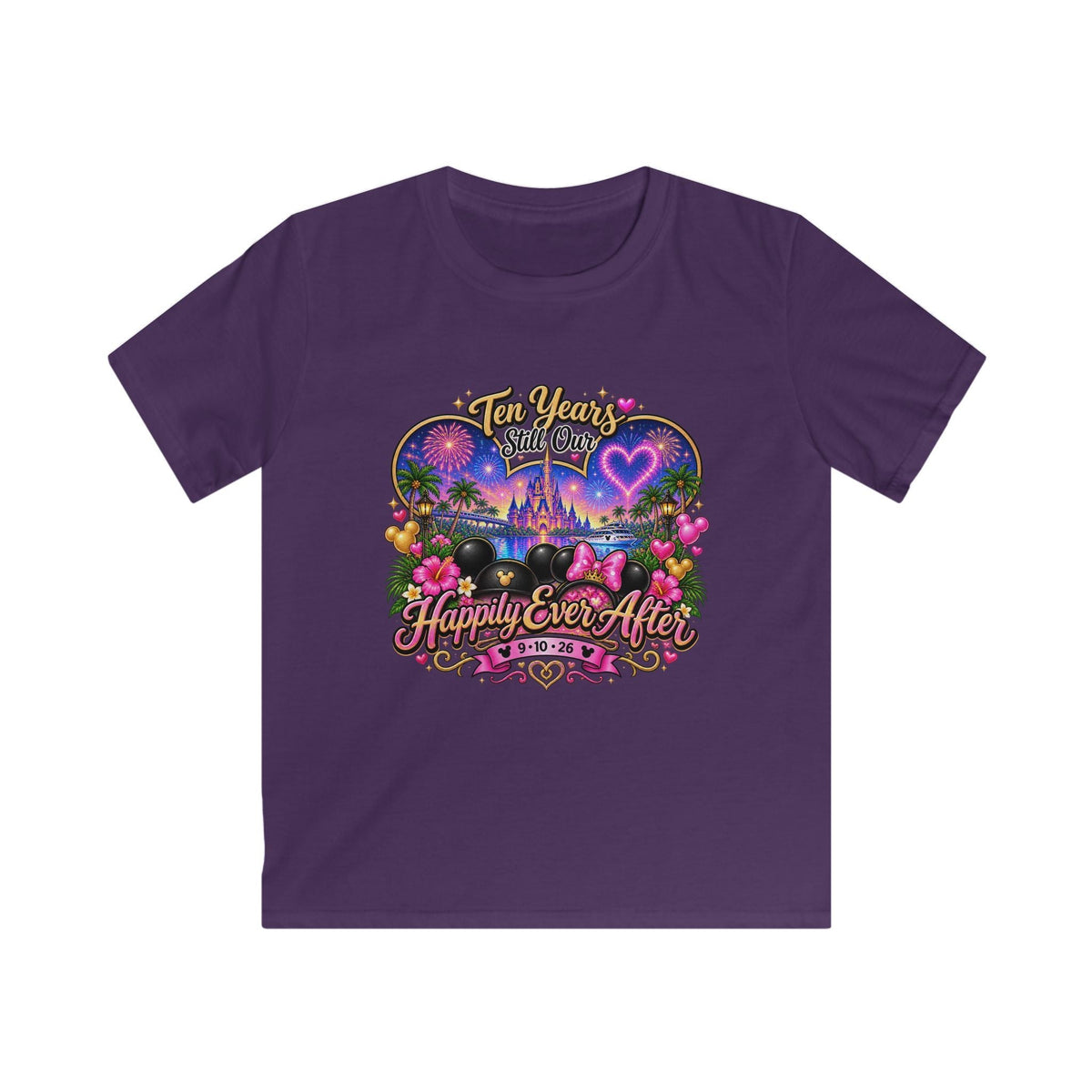 Kids T-Shirt — "Ten Years, Still One" Castle Magic Happily Ever After Tee - Getmgirlzworld Shop