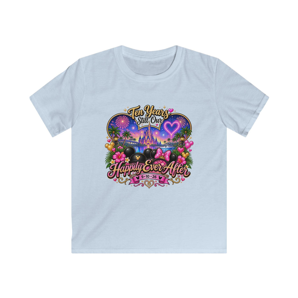 Kids T-Shirt — "Ten Years, Still One" Castle Magic Happily Ever After Tee - Getmgirlzworld Shop