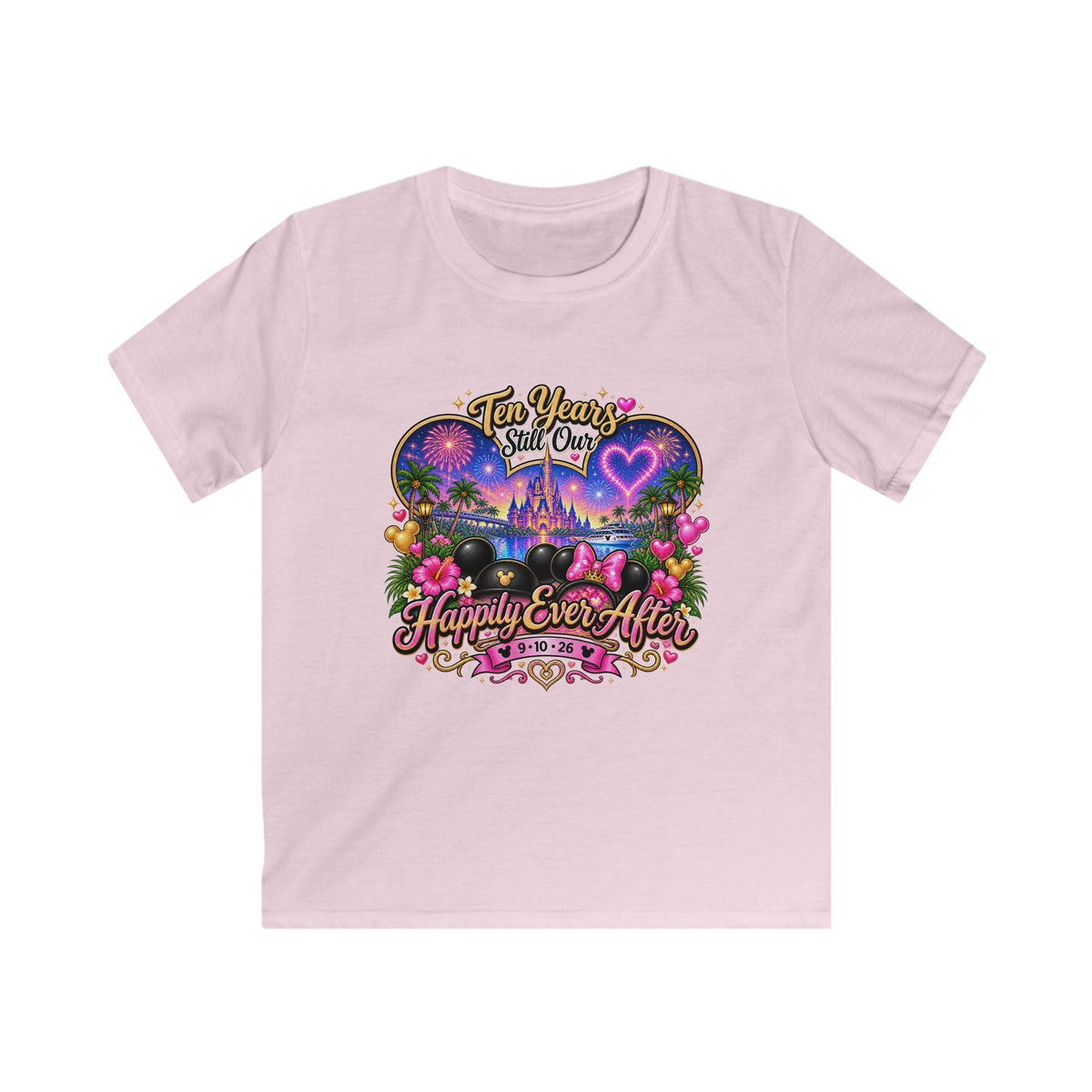 Kids T-Shirt — "Ten Years, Still One" Castle Magic Happily Ever After Tee - Getmgirlzworld Shop