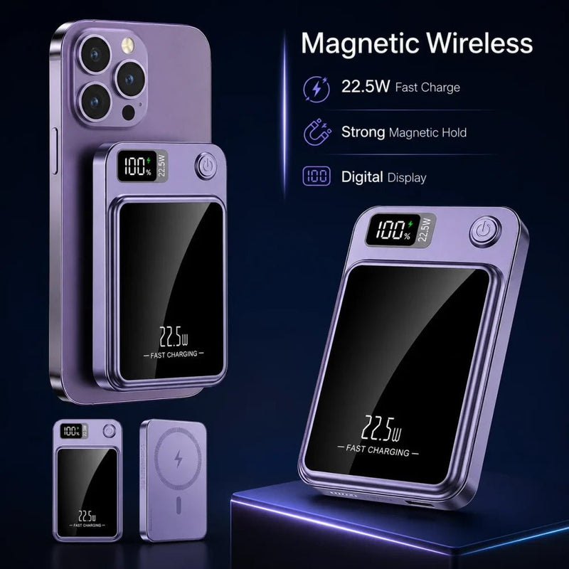 Magnetic Wireless Power Bank - Getmgirlzworld Shop