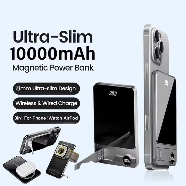 Magnetic Wireless Travel Power Bank - Getmgirlzworld Shop