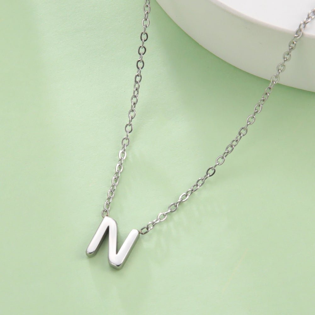 Minimalist Initial A - Z Letter Necklace For Women Alphabet - Getmgirlzworld Shop