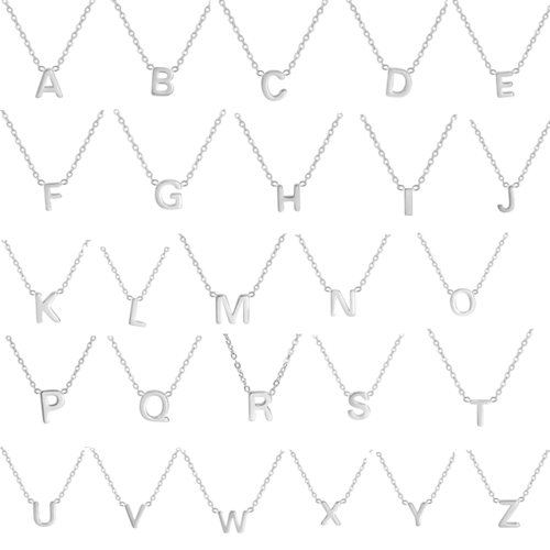 Minimalist Initial A - Z Letter Necklace For Women Alphabet - Getmgirlzworld Shop