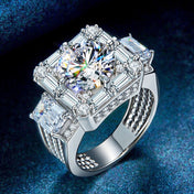 Luxury Moissanite Ring for Men & Women - 5 Carat Diamond Alternative - Getmgirlzworld