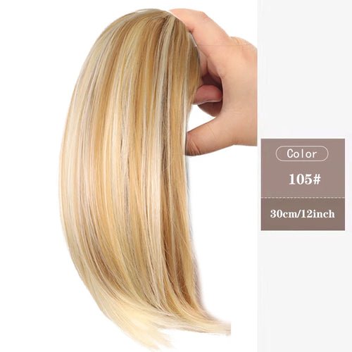 MSTN Synthetic Short Ponytail 12 Inch Claw Clip Micro Curl Hair - Getmgirlzworld Shop