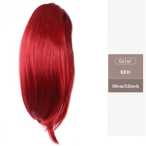 MSTN Synthetic Short Ponytail 12 Inch Claw Clip Micro Curl Hair - Getmgirlzworld Shop