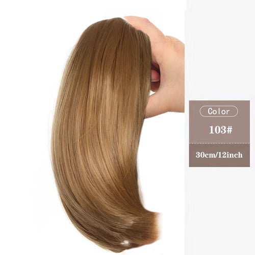 MSTN Synthetic Short Ponytail 12 Inch Claw Clip Micro Curl Hair - Getmgirlzworld Shop