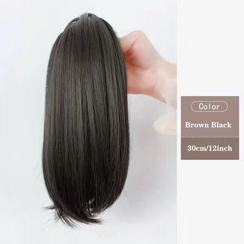 MSTN Synthetic Short Ponytail 12 Inch Claw Clip Micro Curl Hair - Getmgirlzworld Shop