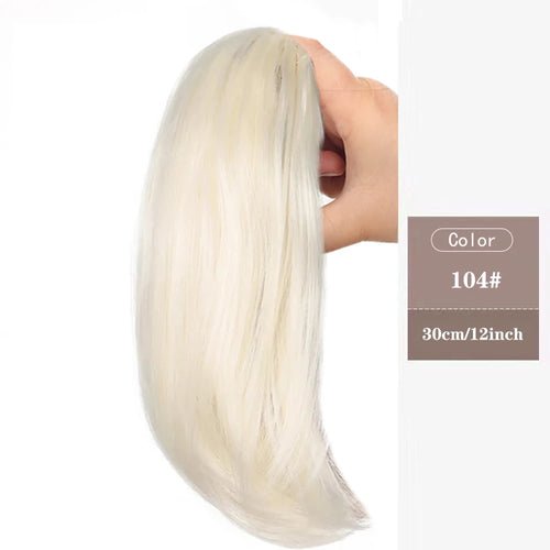 MSTN Synthetic Short Ponytail 12 Inch Claw Clip Micro Curl Hair - Getmgirlzworld Shop