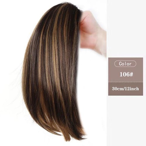 MSTN Synthetic Short Ponytail 12 Inch Claw Clip Micro Curl Hair - Getmgirlzworld Shop
